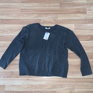 Peyton Primrose Size Large Grey Sweater